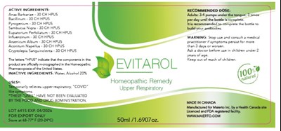 Label (Evitarol Label)